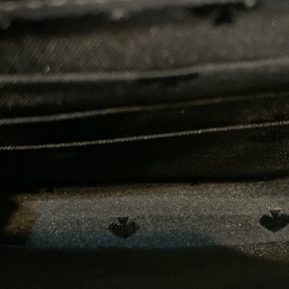 Kate Spade Black Glitter Milou Crossbody 4 1/2 inches by 7 inches - Picture 5 of 7